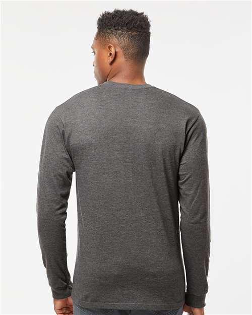 Tultex 291 Unisex Heavyweight Jersey Long Sleeve T-Shirt - Back view