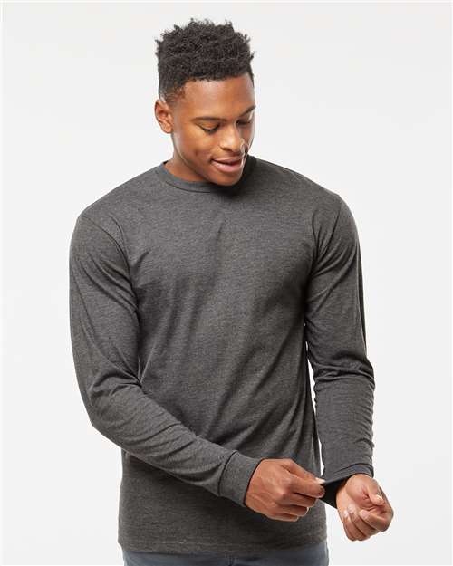 Tultex 291 Unisex Heavyweight Jersey Long Sleeve T-Shirt - Front view
