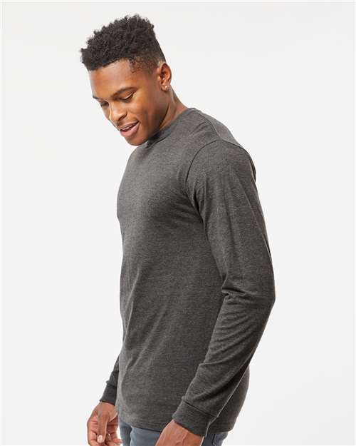 Tultex 291 Unisex Heavyweight Jersey Long Sleeve T-Shirt - Side view