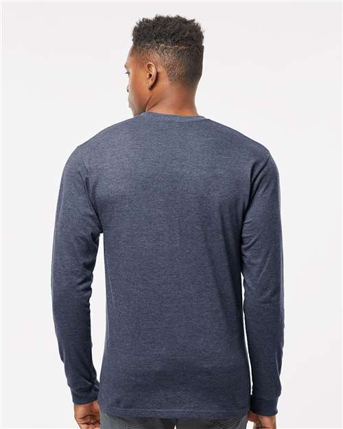 Tultex 291 Unisex Heavyweight Jersey Long Sleeve T-Shirt - Back view
