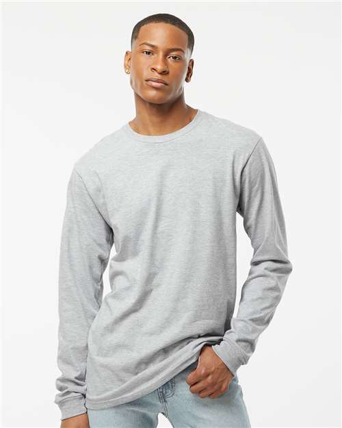 Tultex 291 Unisex Heavyweight Jersey Long Sleeve T-Shirt - Front view