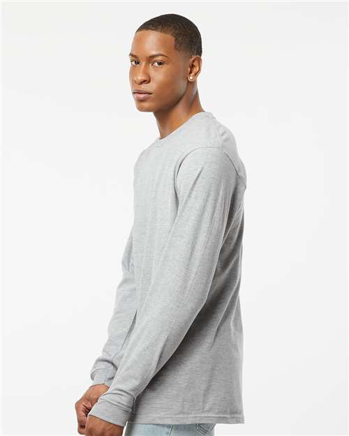 Tultex 291 Unisex Heavyweight Jersey Long Sleeve T-Shirt - Side view