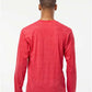 Tultex 291 Unisex Heavyweight Jersey Long Sleeve T-Shirt - Back view