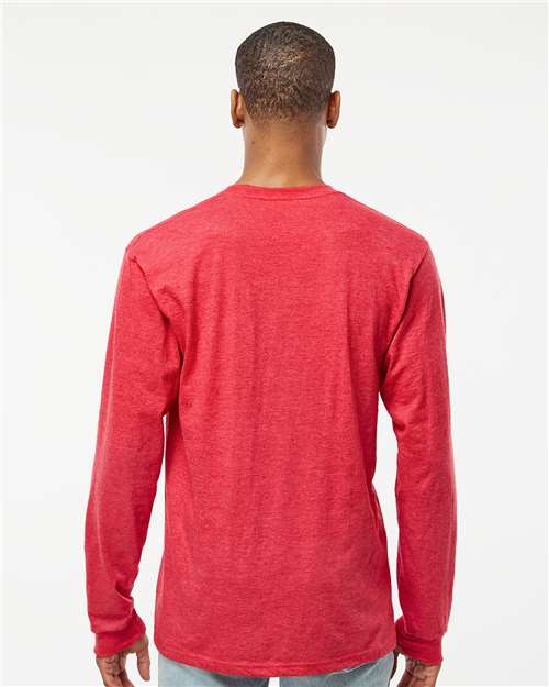 Tultex 291 Unisex Heavyweight Jersey Long Sleeve T-Shirt - Back view