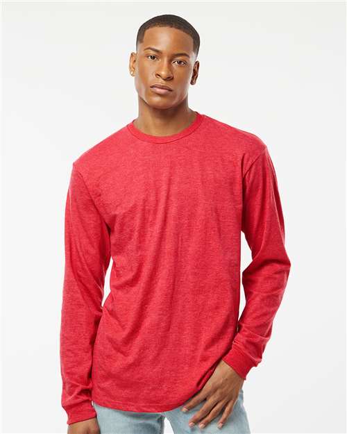 Tultex 291 Unisex Heavyweight Jersey Long Sleeve T-Shirt - Front view