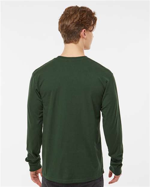 Tultex 291 Unisex Heavyweight Jersey Long Sleeve T-Shirt - Back view