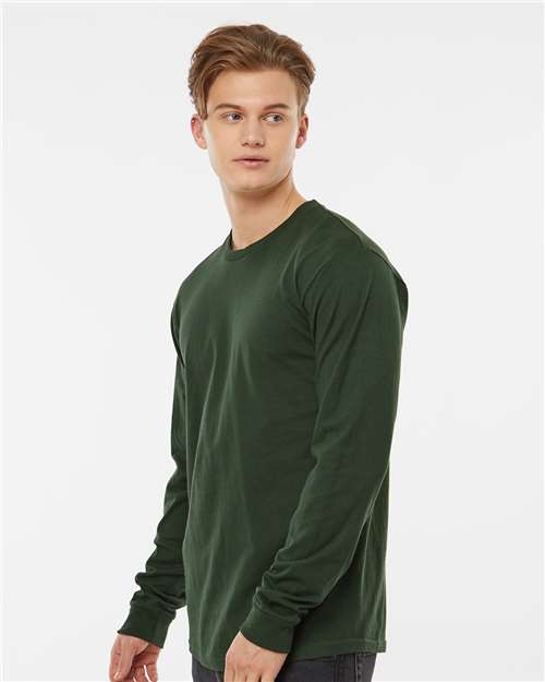 Tultex 291 Unisex Heavyweight Jersey Long Sleeve T-Shirt - Side view