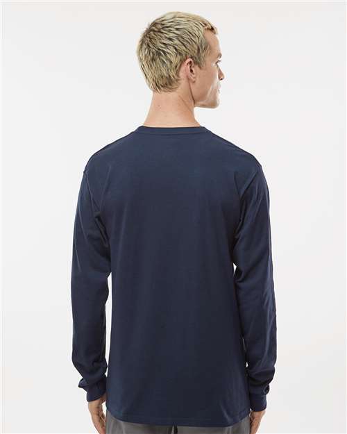 Tultex 291 Unisex Heavyweight Jersey Long Sleeve T-Shirt - Back view