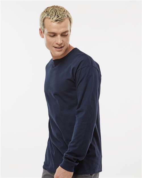 Tultex 291 Unisex Heavyweight Jersey Long Sleeve T-Shirt - Side view