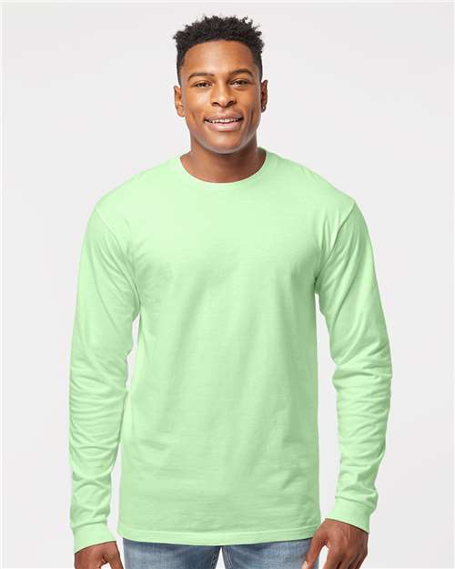 Tultex 291 Unisex Heavyweight Jersey Long Sleeve T-Shirt - Front view
