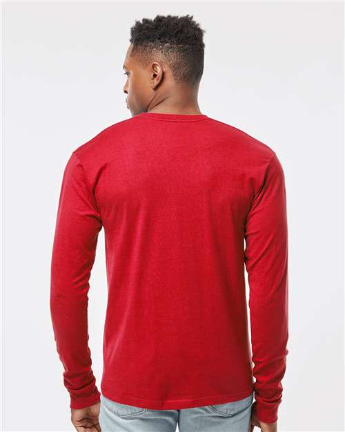 Tultex 291 Unisex Heavyweight Jersey Long Sleeve T-Shirt - Back view
