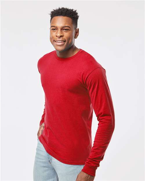 Tultex 291 Unisex Heavyweight Jersey Long Sleeve T-Shirt - Side view