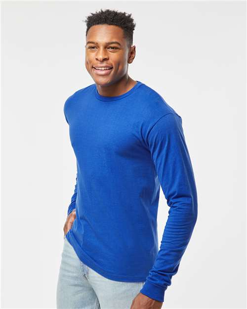 Tultex 291 Unisex Heavyweight Jersey Long Sleeve T-Shirt - Side view