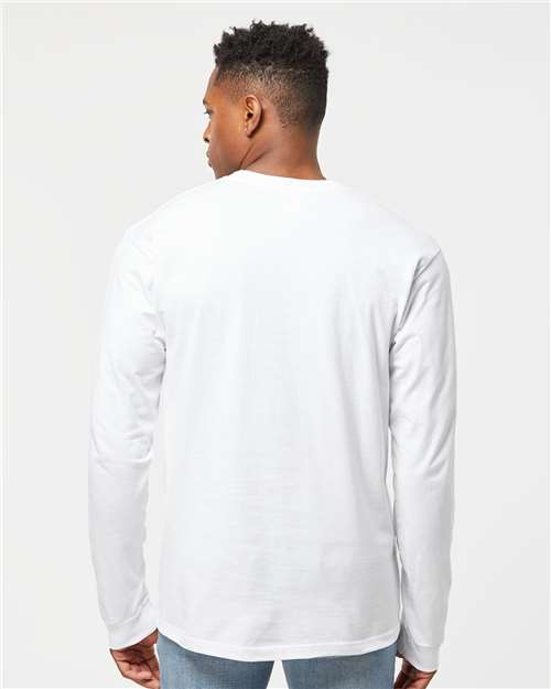 Tultex 291 Unisex Heavyweight Jersey Long Sleeve T-Shirt - Back view