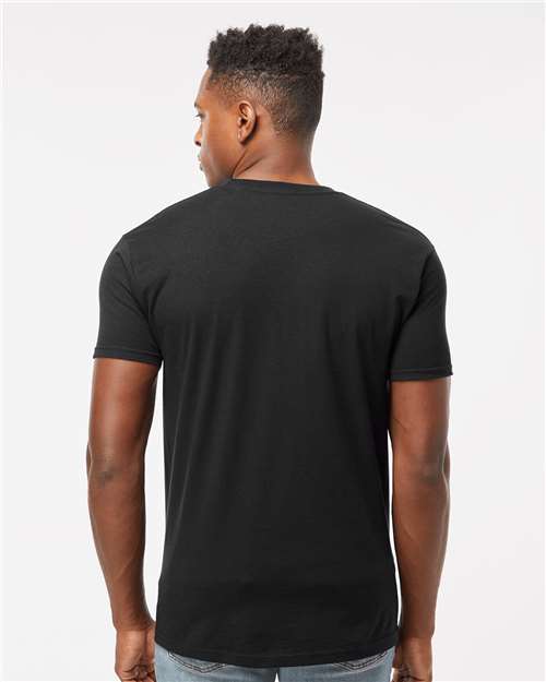 Tultex 293 Unisex Heavyweight Jersey Pocket T-Shirt - Back view