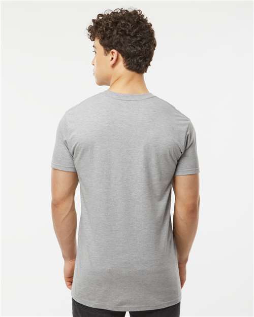 Tultex 293 Unisex Heavyweight Jersey Pocket T-Shirt - Back view