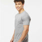 Tultex 293 Unisex Heavyweight Jersey Pocket T-Shirt - Side view