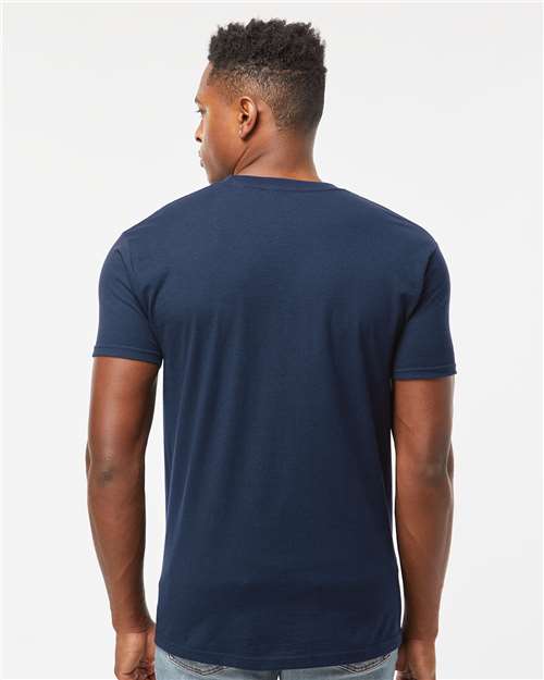 Tultex 293 Unisex Heavyweight Jersey Pocket T-Shirt - Back view