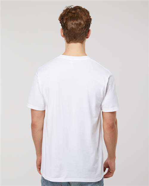 Tultex 293 Unisex Heavyweight Jersey Pocket T-Shirt - Back view