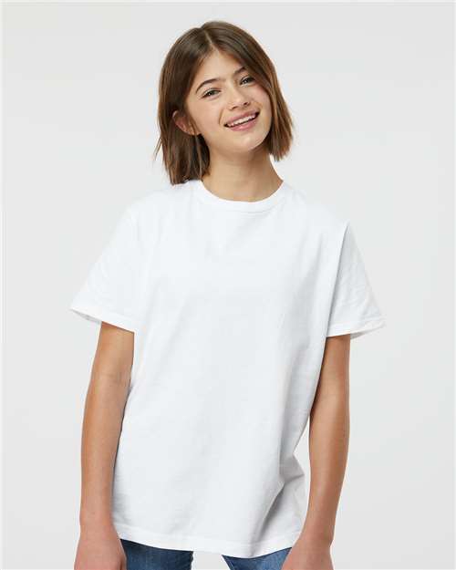 Tultex 295 Youth Heavyweight Jersey T-Shirt - Front view
