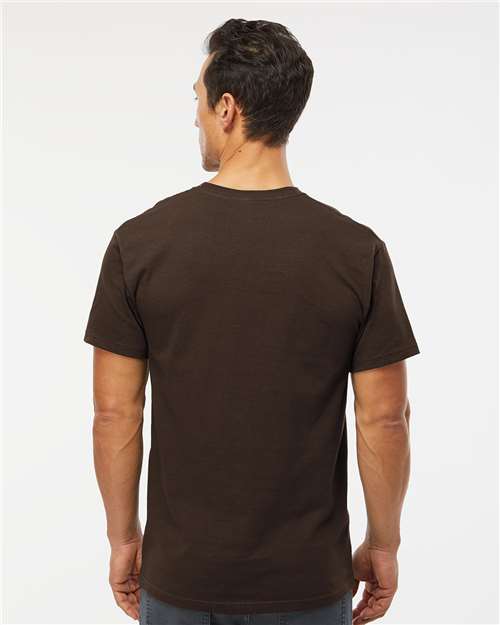 M&O 4800 Men's Gold Soft Touch T-Shirt - Back view