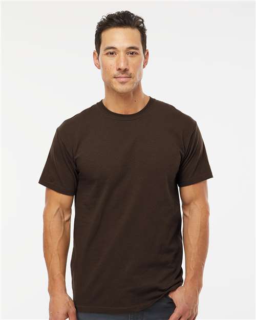 M&O 4800 Men's Gold Soft Touch T-Shirt - Front view