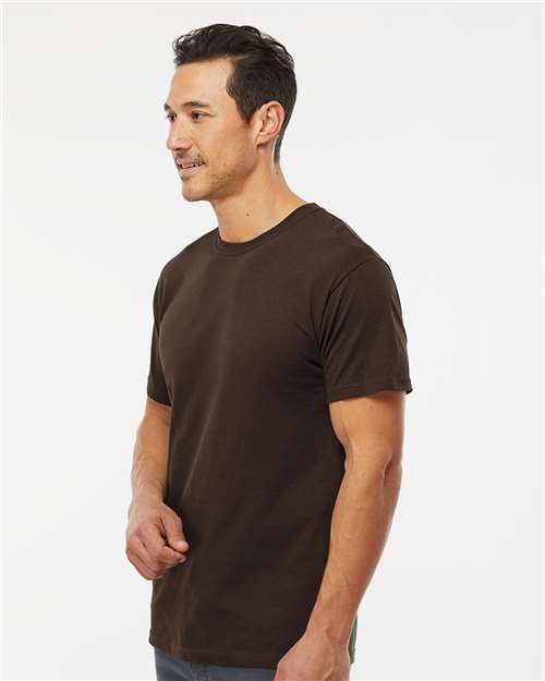 M&O 4800 Men's Gold Soft Touch T-Shirt - Side view