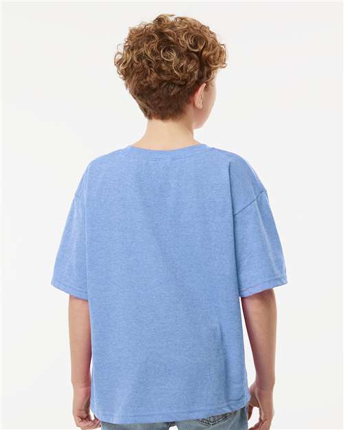 M&O 4850 Youth Gold Soft Touch T-Shirt - Back view