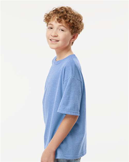 M&O 4850 Youth Gold Soft Touch T-Shirt - Side view