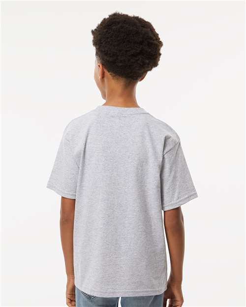 M&O 4850 Youth Gold Soft Touch T-Shirt - Back view