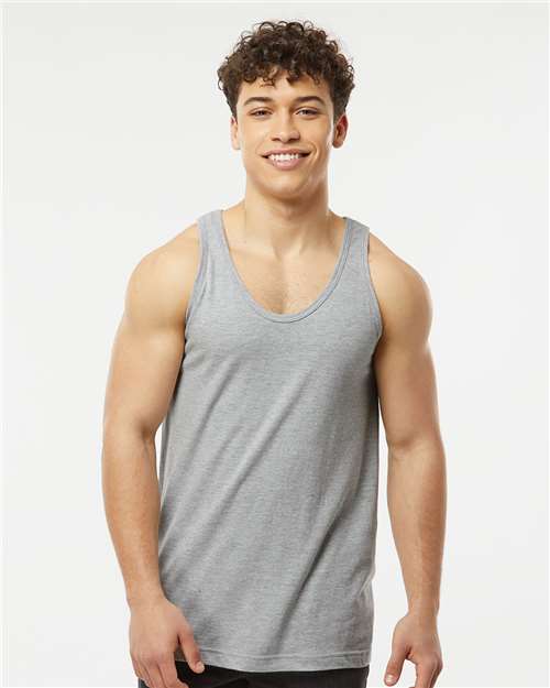 Tultex S105 Unisex Fine Jersey Tank Top - Front view
