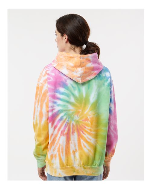 Colortone 8777 Unisex Tie-Dyed Hooded Sweatshirt - Back view