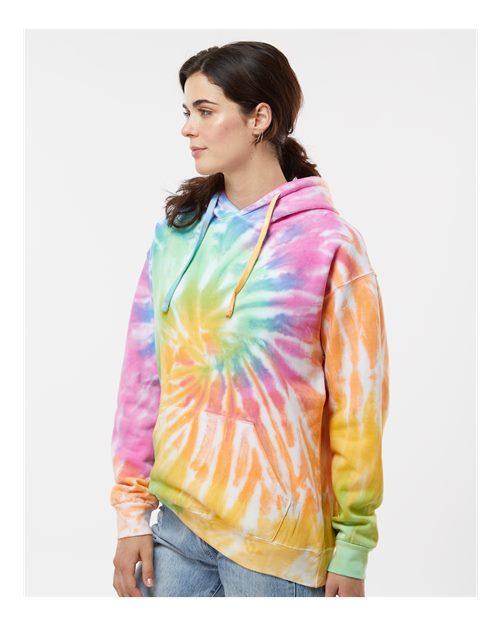 Colortone 8777 Unisex Tie-Dyed Hooded Sweatshirt - Side view