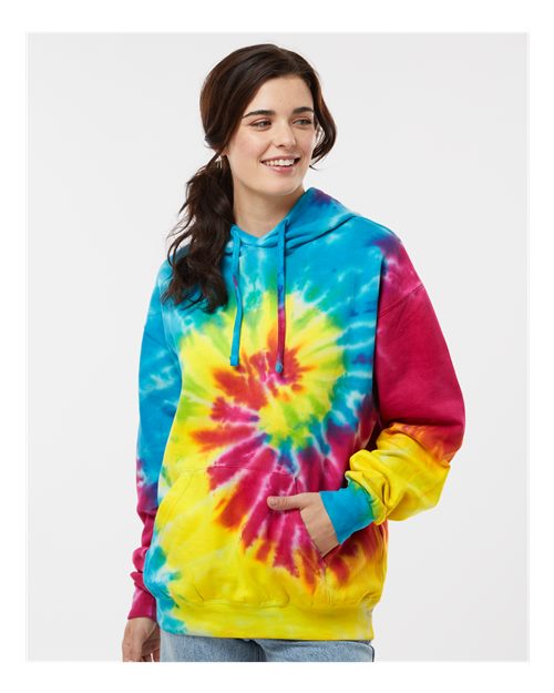 Colortone 8777 Unisex Tie-Dyed Hooded Sweatshirt - Front view