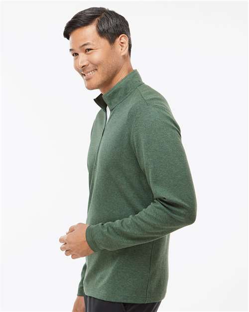 Adidas A554 Men's 3-Stripes Quarter-Zip Sweater Pullover - Side view