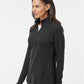 Adidas A555 Women's 3-Stripes Quarter-Zip Sweater Pullover - Side view