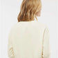 Independent Trading Co. AFX24CRP Women's Lightweight Crop Crewneck Sweatshirt - Back view