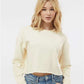 Independent Trading Co. AFX24CRP Women's Lightweight Crop Crewneck Sweatshirt - Front view