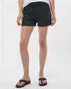 Independent Trading Co. PRM20SRT Women?s Lightweight California Wave Wash Fleece Shorts - Front view