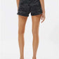 Independent Trading Co. PRM20SRT Women?s Lightweight California Wave Wash Fleece Shorts - Back view