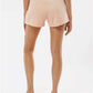 Independent Trading Co. PRM20SRT Women?s Lightweight California Wave Wash Fleece Shorts - Back view