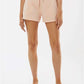 Independent Trading Co. PRM20SRT Women?s Lightweight California Wave Wash Fleece Shorts - Front view