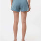 Independent Trading Co. PRM20SRT Women?s Lightweight California Wave Wash Fleece Shorts - Back view