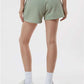 Independent Trading Co. PRM20SRT Women?s Lightweight California Wave Wash Fleece Shorts - Back view