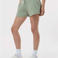 Independent Trading Co. PRM20SRT Women?s Lightweight California Wave Wash Fleece Shorts - Side view