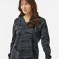 Independent Trading Co. PRM2500 Women?s Lightweight California Wave Wash Hooded Sweatshirt - Front view