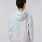 Independent Trading Co. PRM1500TD Youth Midweight Tie-Dyed Hooded Sweatshirt - Back view