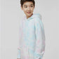 Independent Trading Co. PRM1500TD Youth Midweight Tie-Dyed Hooded Sweatshirt - Side view