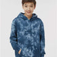 Independent Trading Co. PRM1500TD Youth Midweight Tie-Dyed Hooded Sweatshirt - Front view
