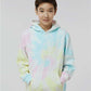 Independent Trading Co. PRM1500TD Youth Midweight Tie-Dyed Hooded Sweatshirt - Front view